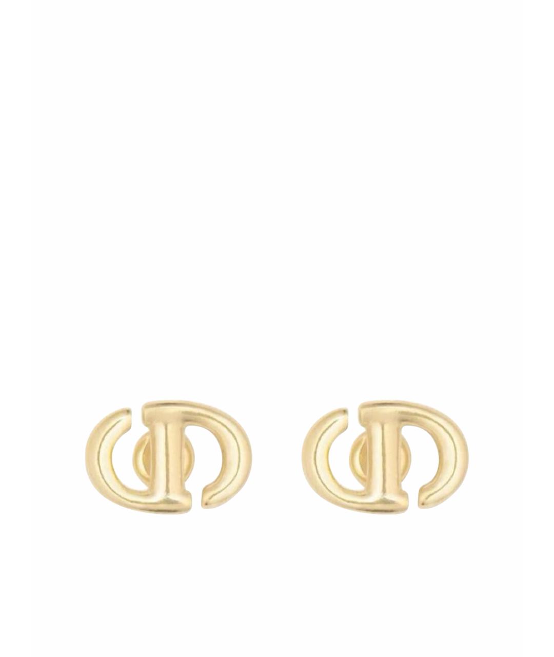 CHRISTIAN DIOR Золотые латунные серьги, фото 1