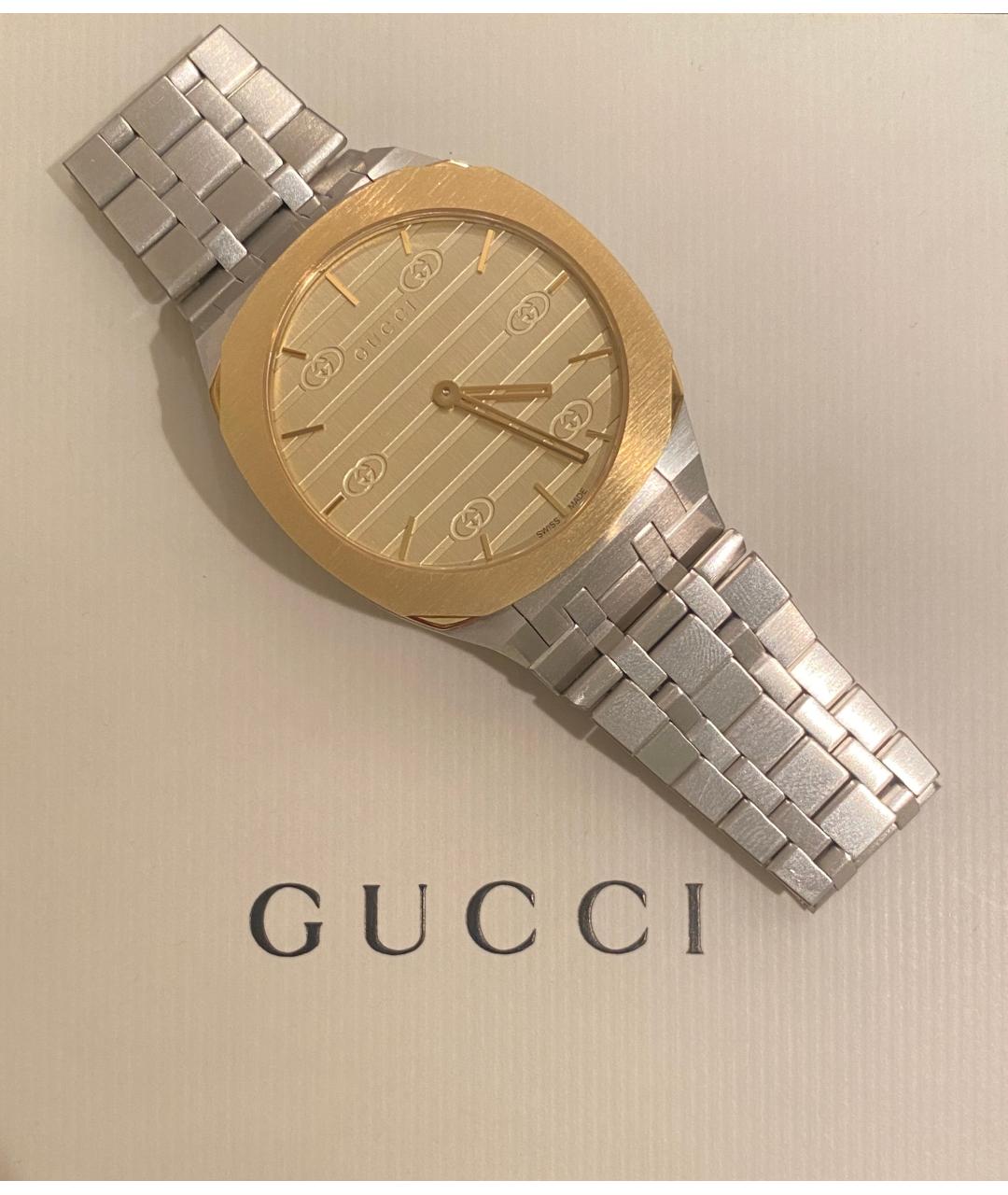 GUCCI Желтые часы из желтого золота, фото 3
