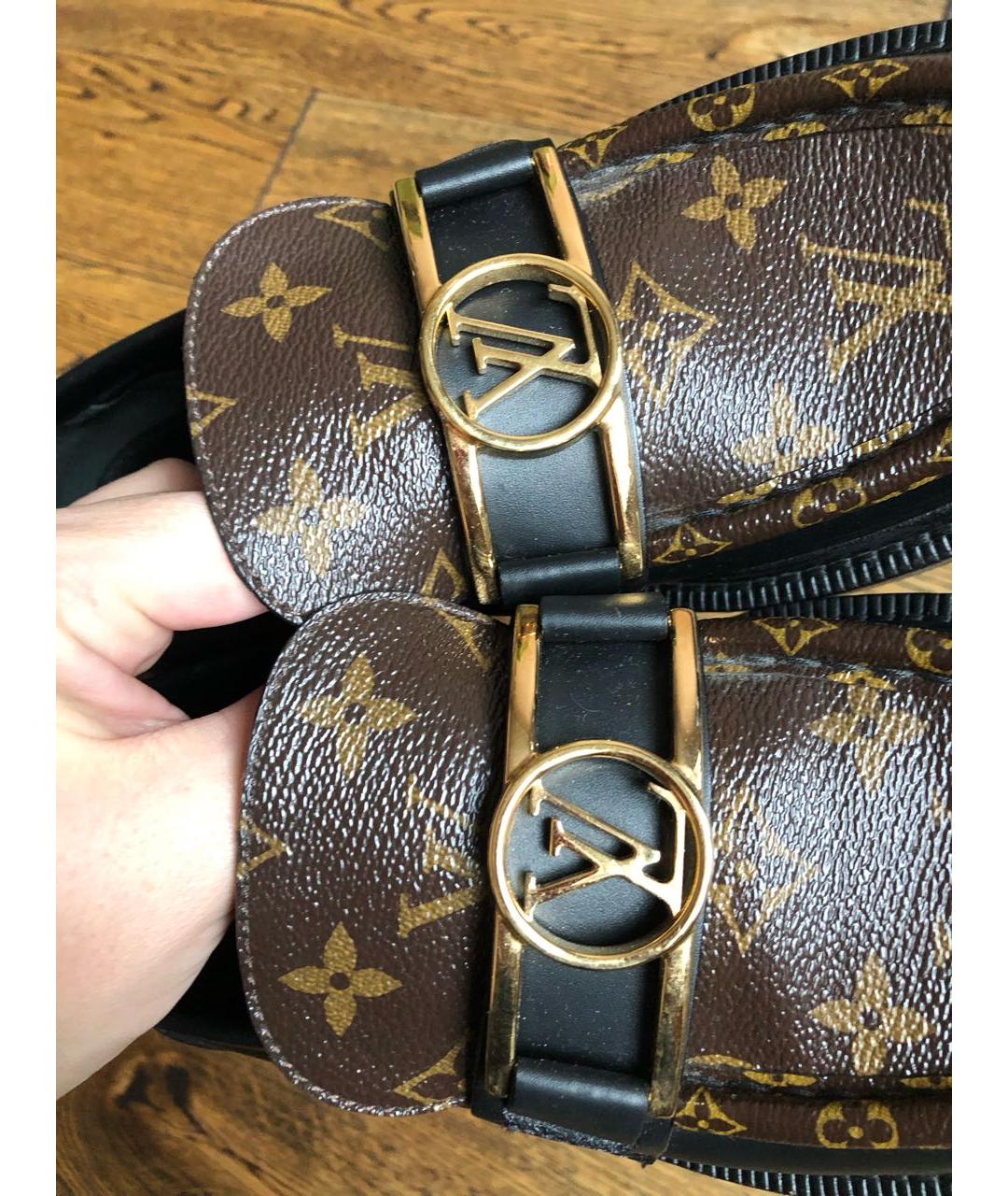 LOUIS VUITTON Коричневые лоферы, фото 6
