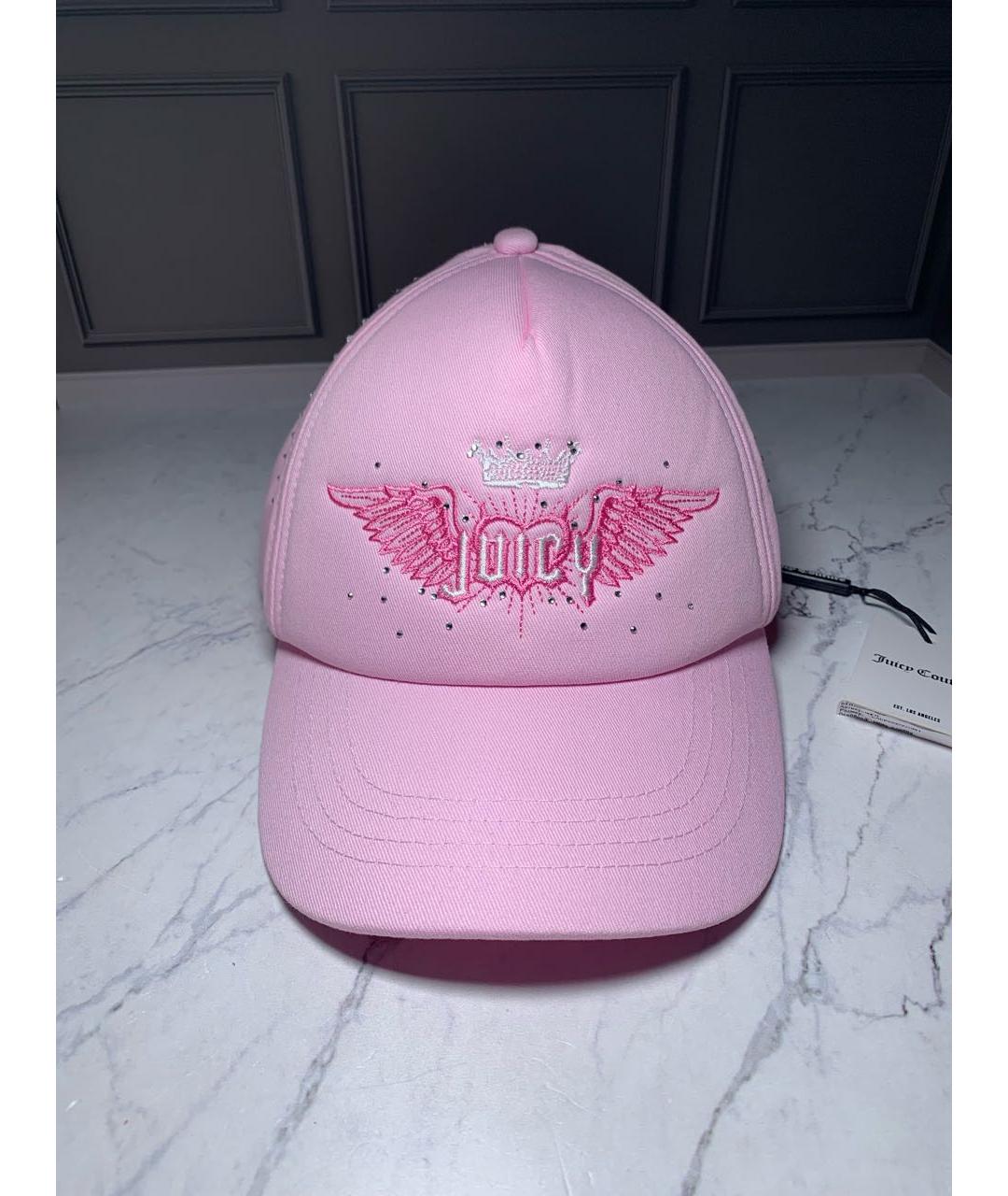 JUICY COUTURE Розовая хлопковая кепка, фото 9