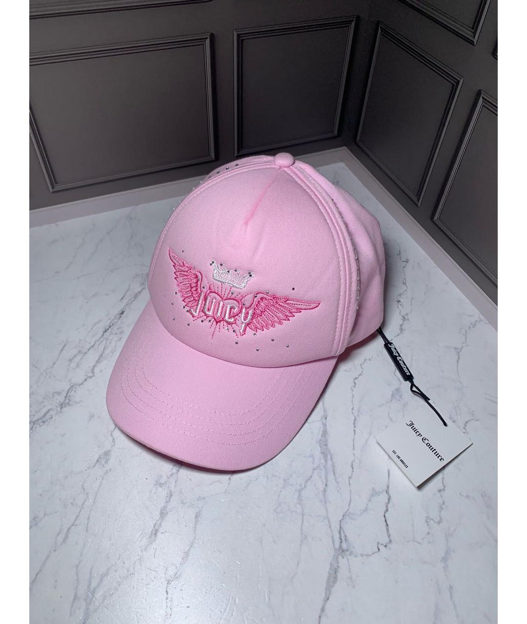 JUICY COUTURE Розовая хлопковая кепка, фото 2