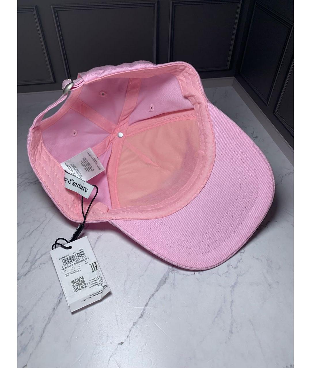 JUICY COUTURE Розовая хлопковая кепка, фото 6