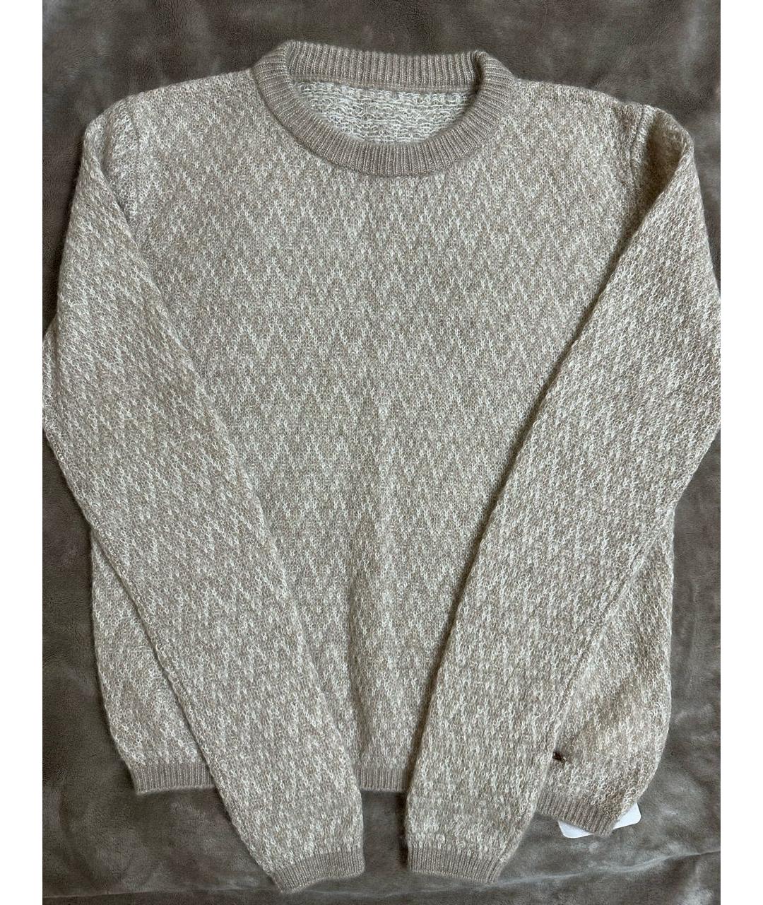 KITON Бежевый кашемировый джемпер / свитер, фото 4