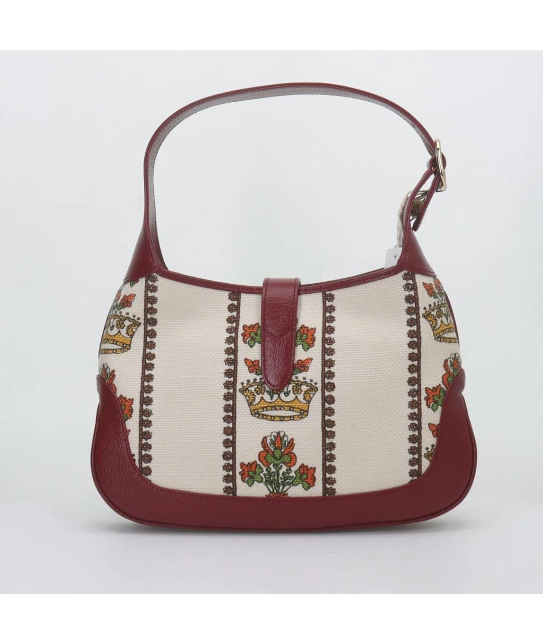 GUCCI Бордовая кожаная сумка через плечо, фото 3