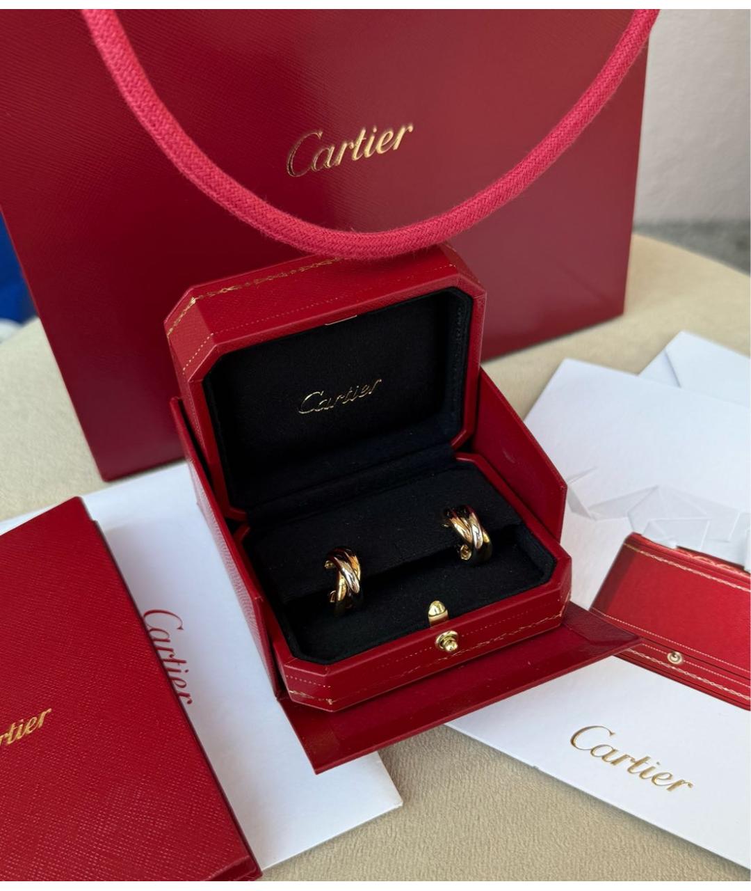 CARTIER Мульти серьги из желтого золота, фото 3