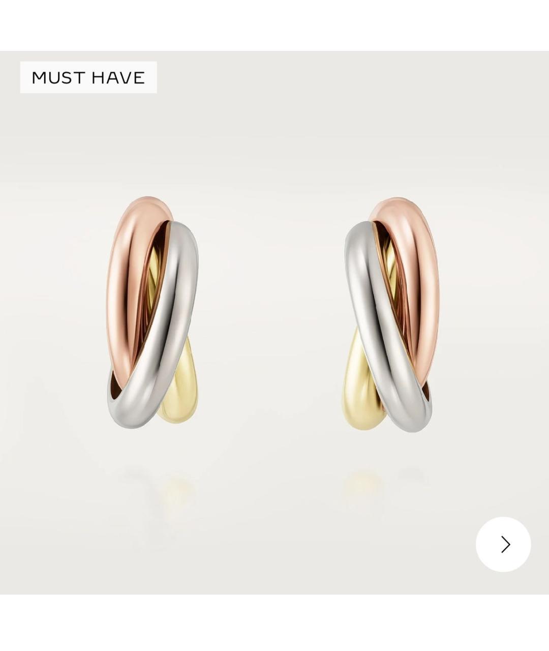 CARTIER Мульти серьги из желтого золота, фото 4