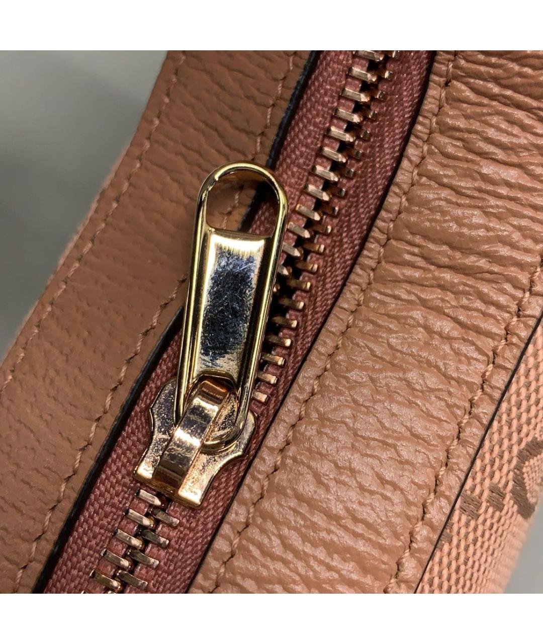 GUCCI Коралловая кожаная сумка с короткими ручками, фото 8