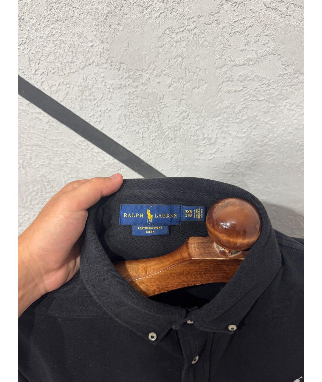 POLO RALPH LAUREN Черная хлопковая кэжуал рубашка, фото 3