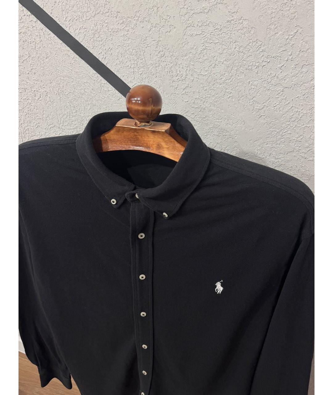 POLO RALPH LAUREN Черная хлопковая кэжуал рубашка, фото 2