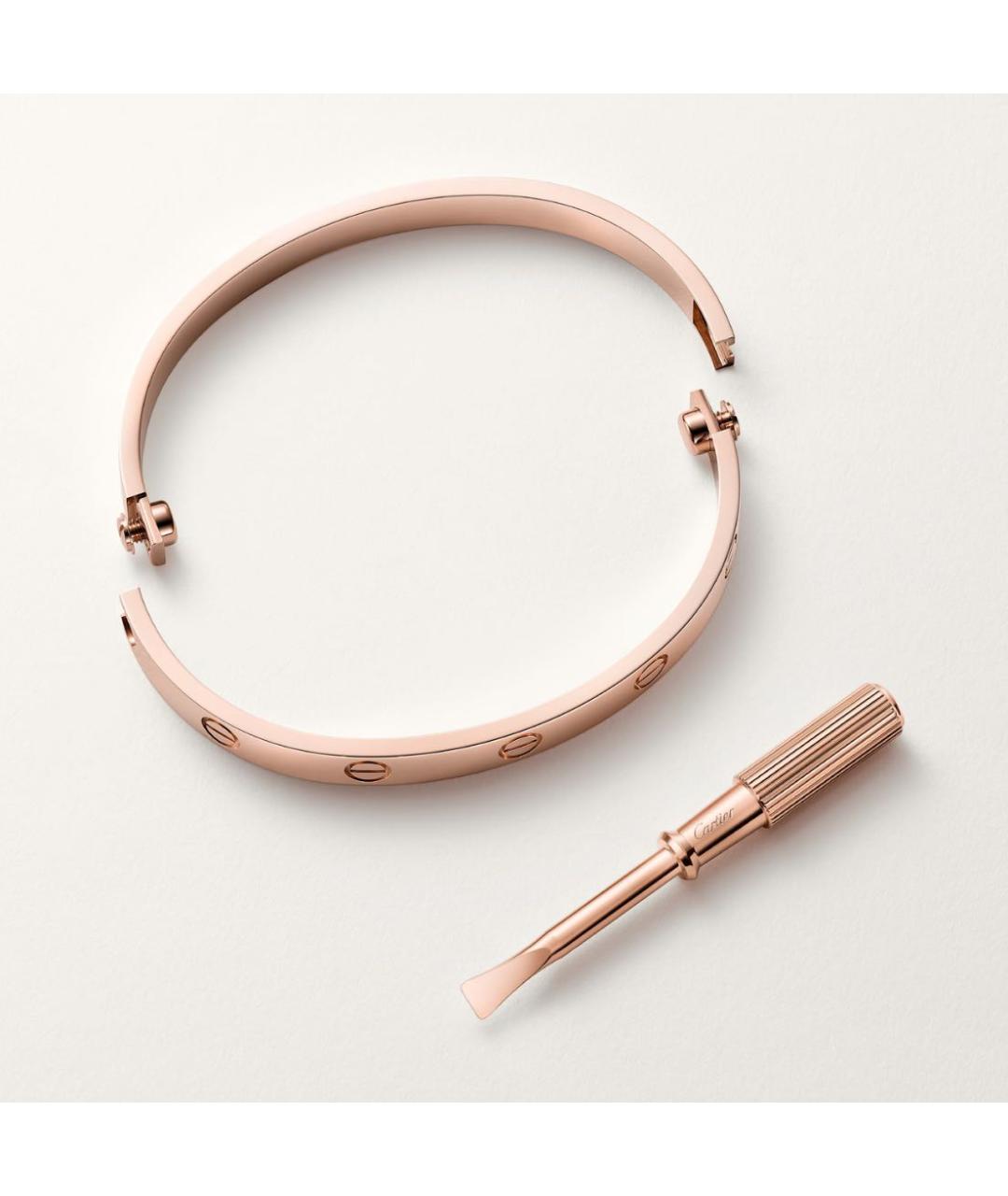 CARTIER Розовый браслет из розового золота, фото 5