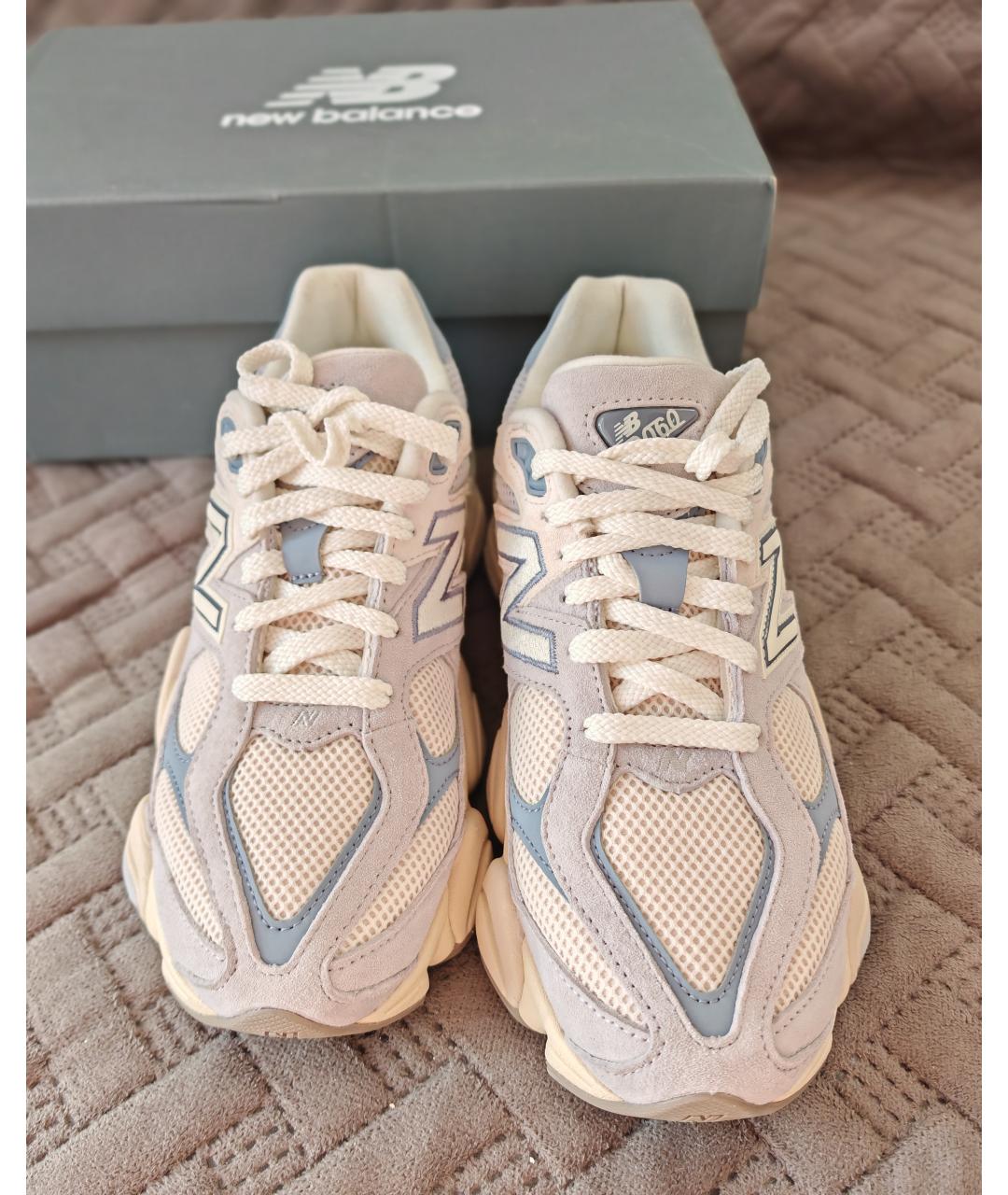 NEW BALANCE Голубые замшевые кроссовки, фото 2