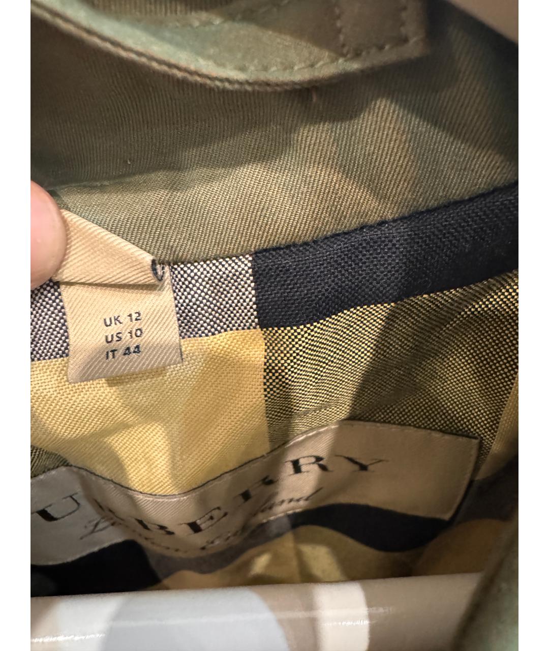 BURBERRY Бежевый хлопковый тренч/плащ, фото 8