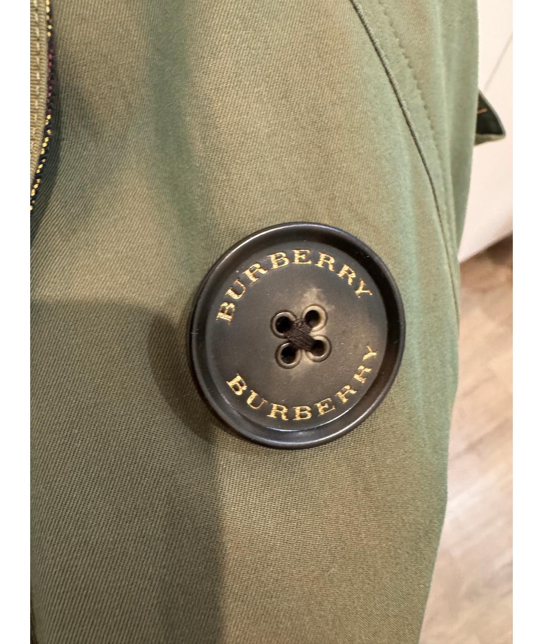 BURBERRY Бежевый хлопковый тренч/плащ, фото 4