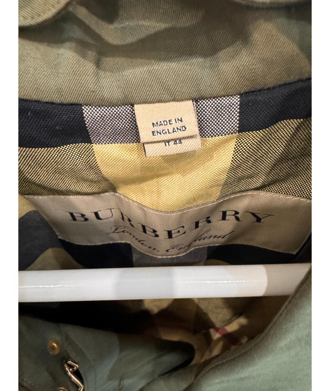 BURBERRY Бежевый хлопковый тренч/плащ, фото 3