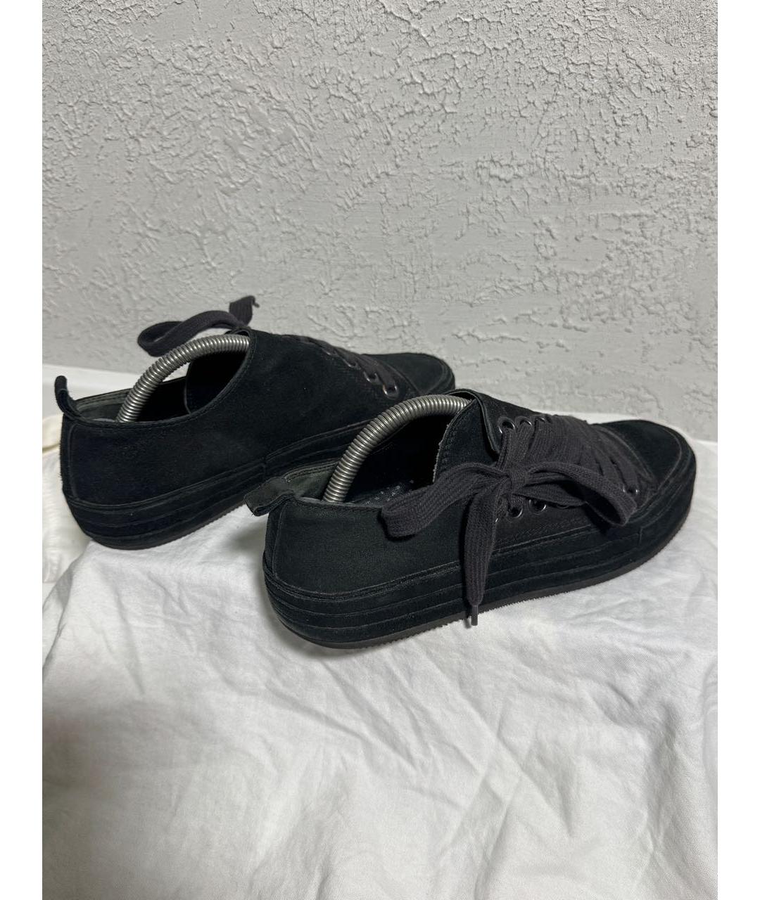 ANN DEMEULEMEESTER Черные замшевые кеды, фото 5
