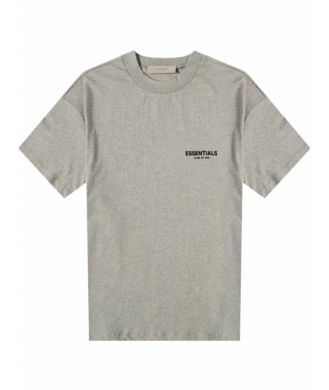 FEAR OF GOD ESSENTIALS Серая хлопковая футболка, фото 1
