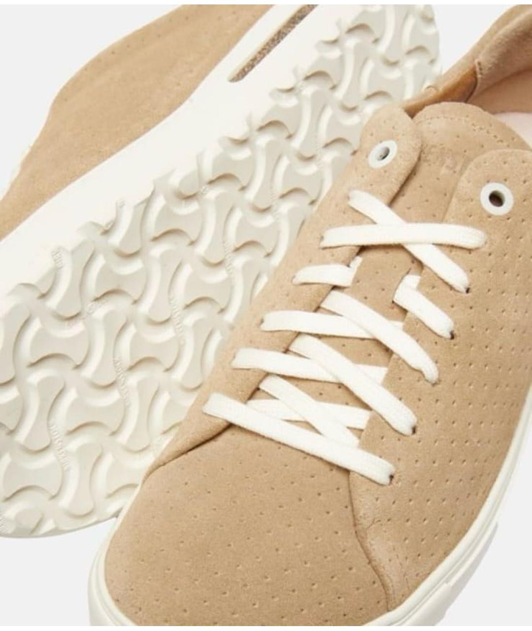 BIRKENSTOCK Бежевые нубуковые брогги и оксфорды, фото 5