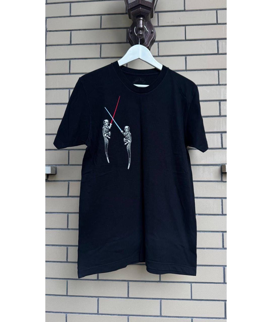 CHROME HEARTS Черная хлопковая футболка, фото 8