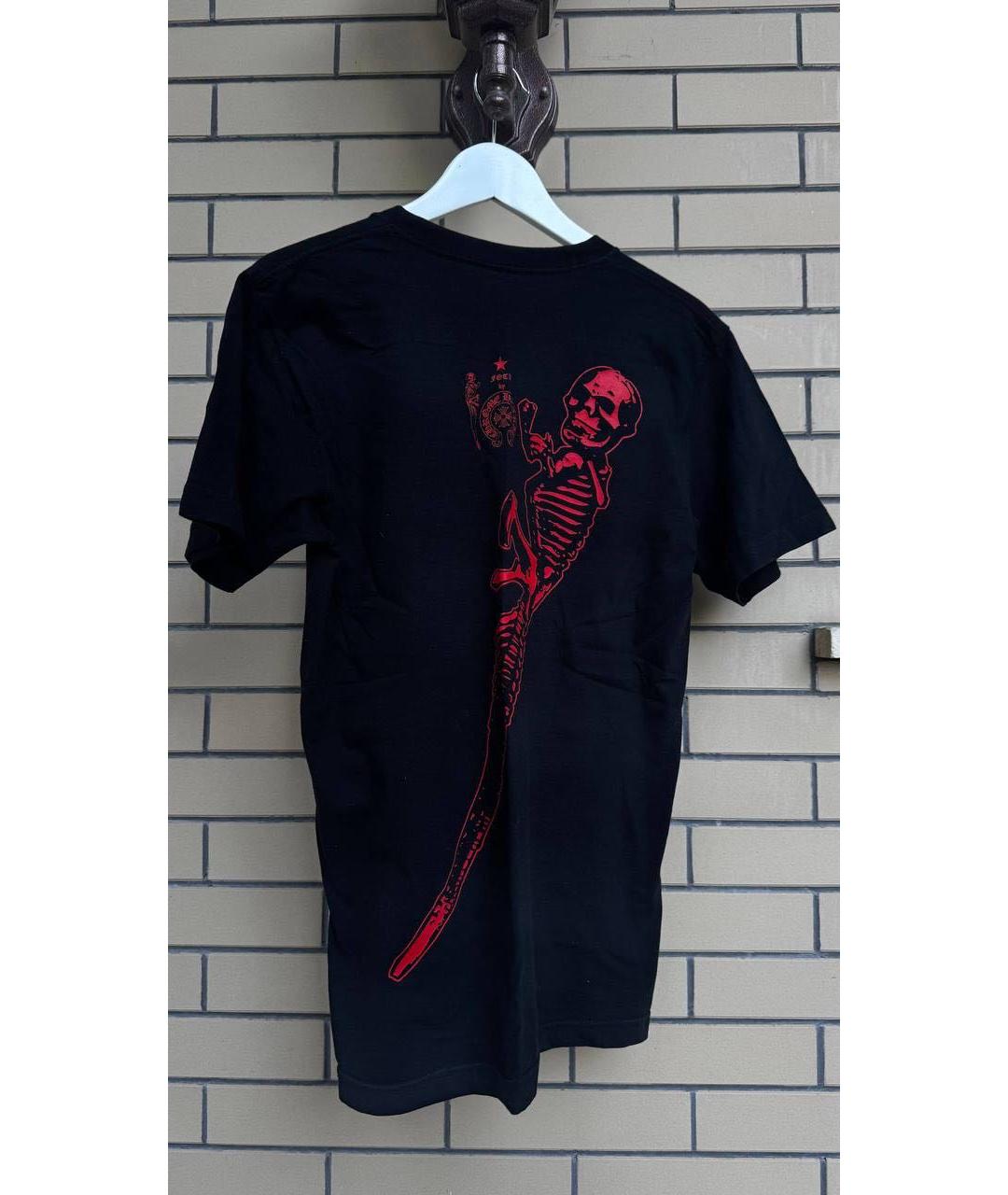 CHROME HEARTS Черная хлопковая футболка, фото 3