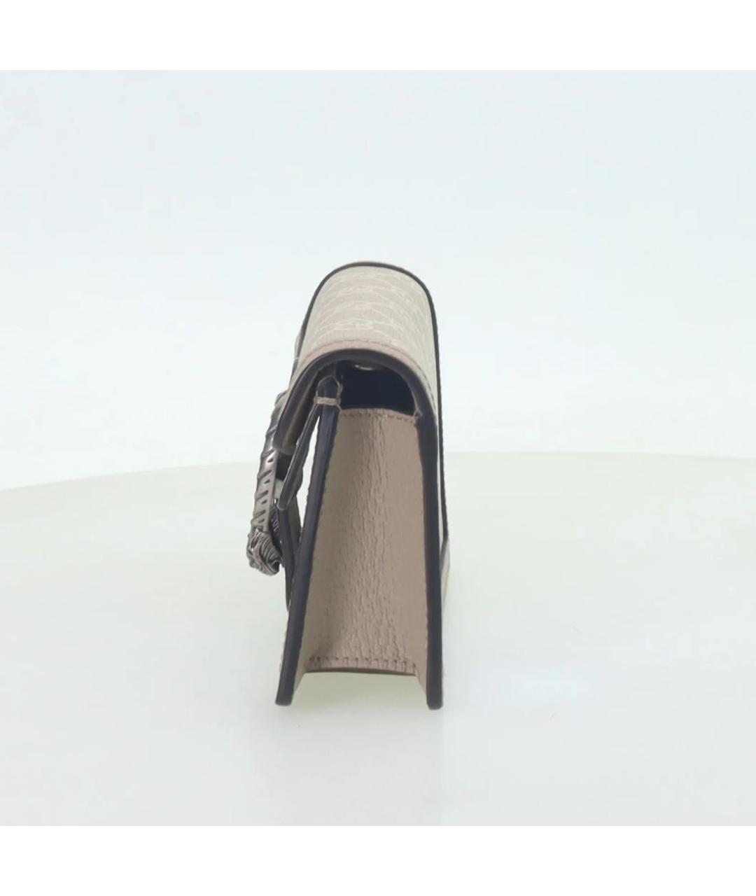 GUCCI Бежевая кожаная сумка через плечо, фото 2