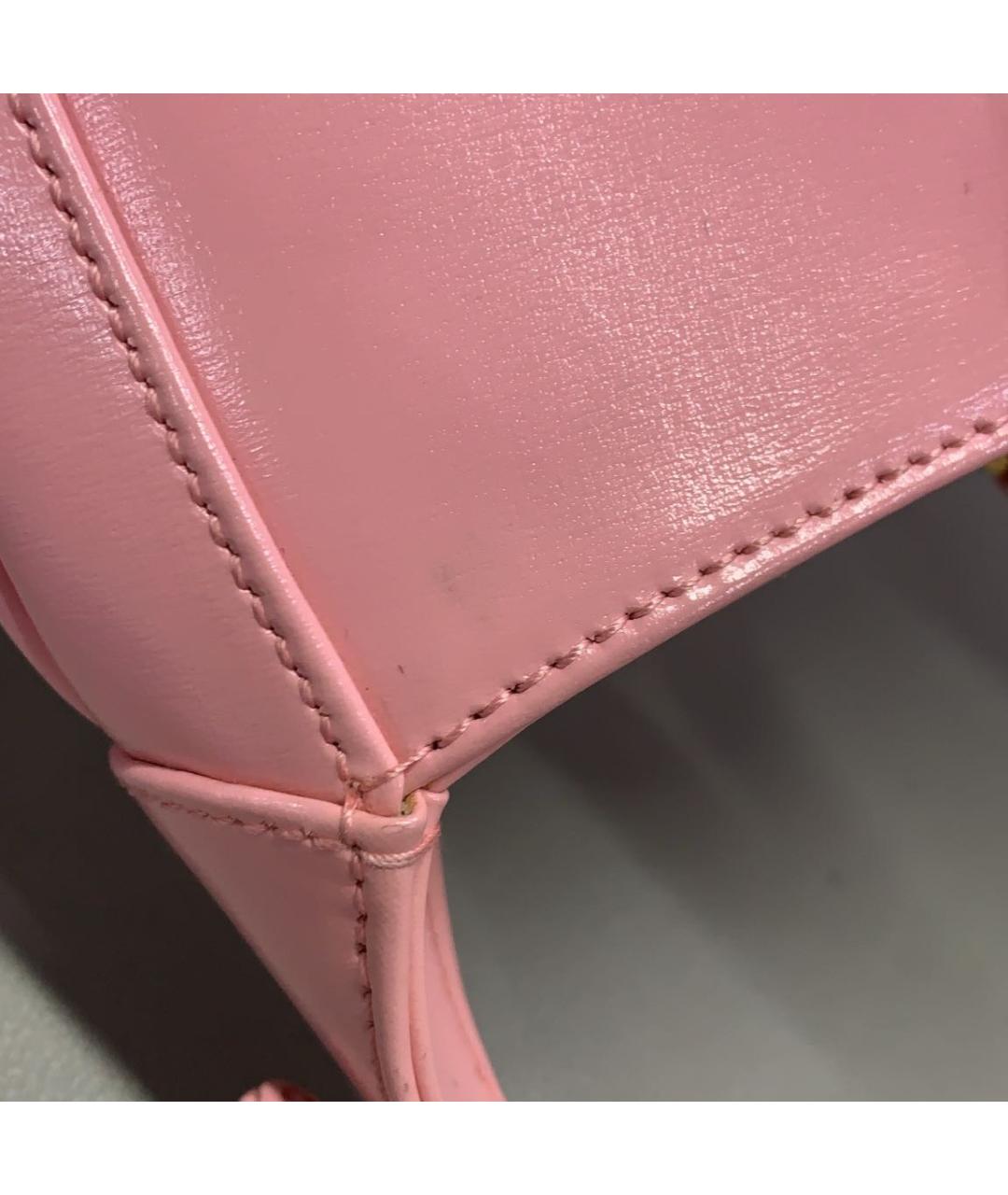 GUCCI Розовая кожаная сумка через плечо, фото 6