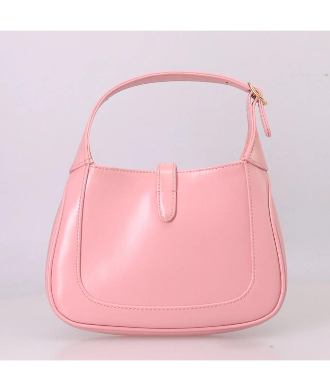 GUCCI Розовая кожаная сумка через плечо, фото 3