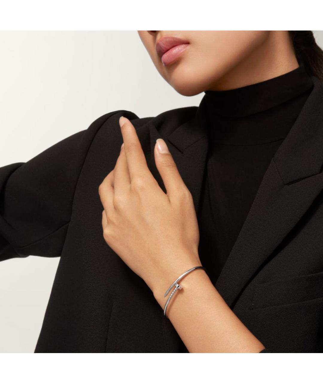 CARTIER Белый браслет из белого золота, фото 3