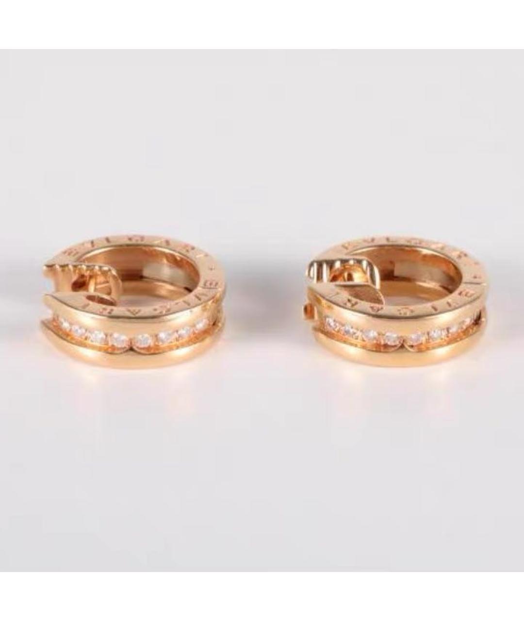 BVLGARI Золотые серьги из розового золота, фото 2