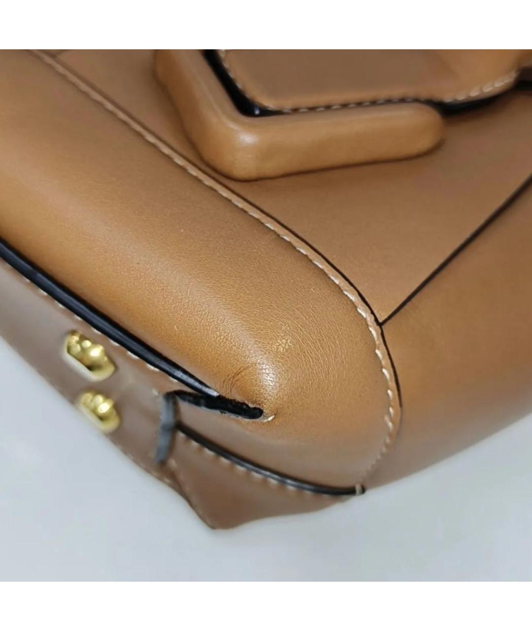 BOTTEGA VENETA Коричневая кожаная сумка через плечо, фото 3