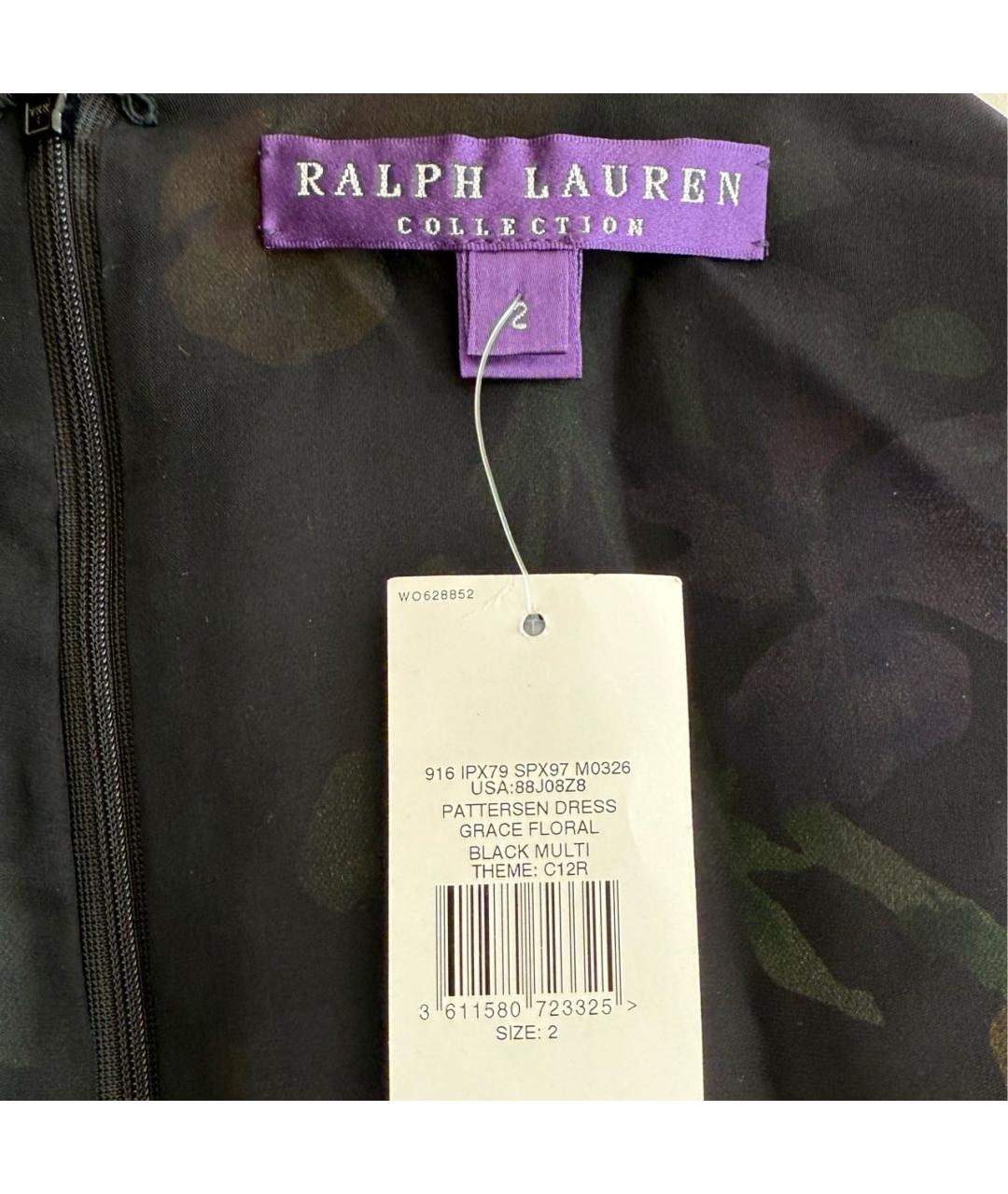 RALPH LAUREN COLLECTION Черное шелковое коктейльное платье, фото 5