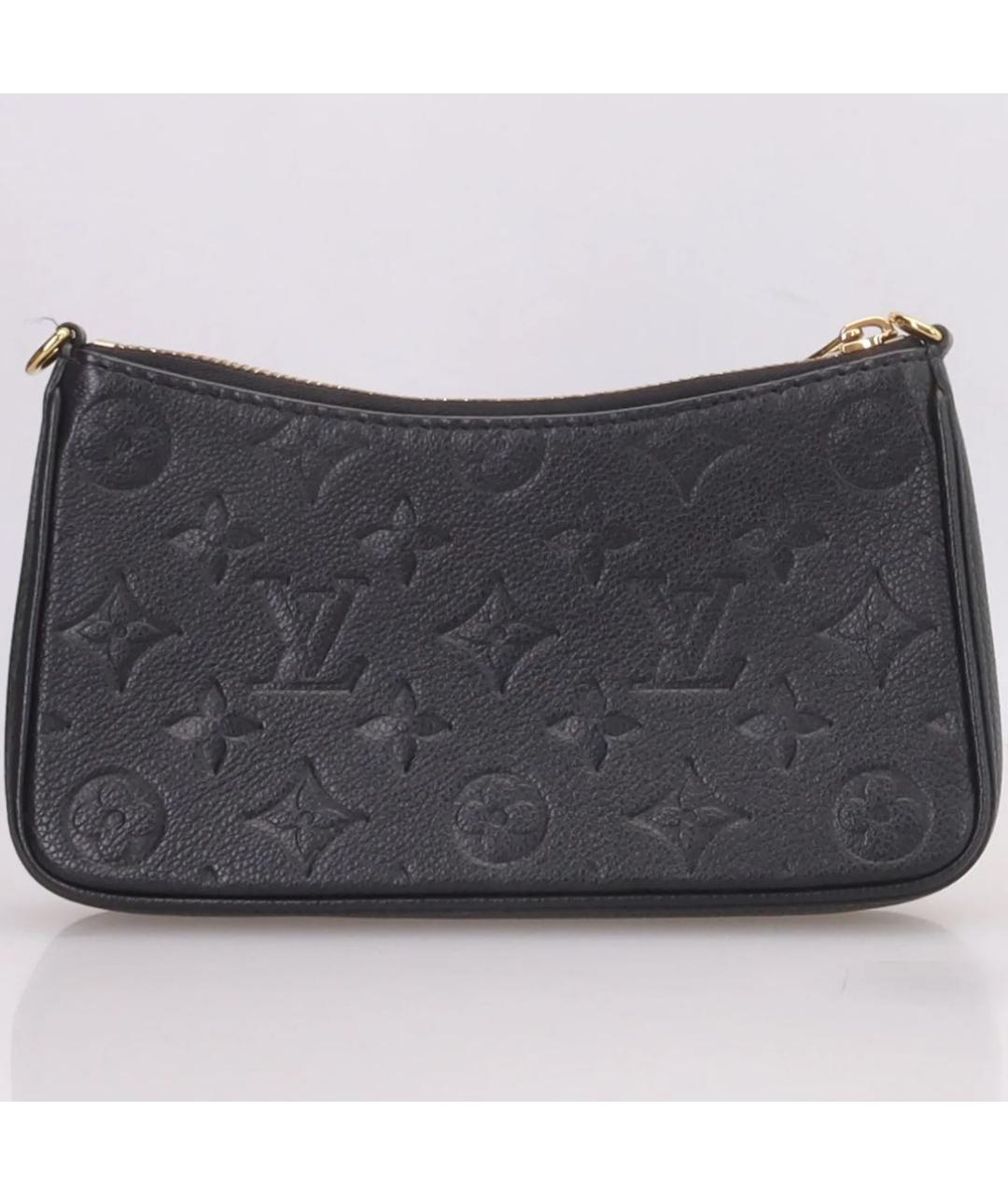 LOUIS VUITTON Черная кожаная сумка через плечо, фото 3