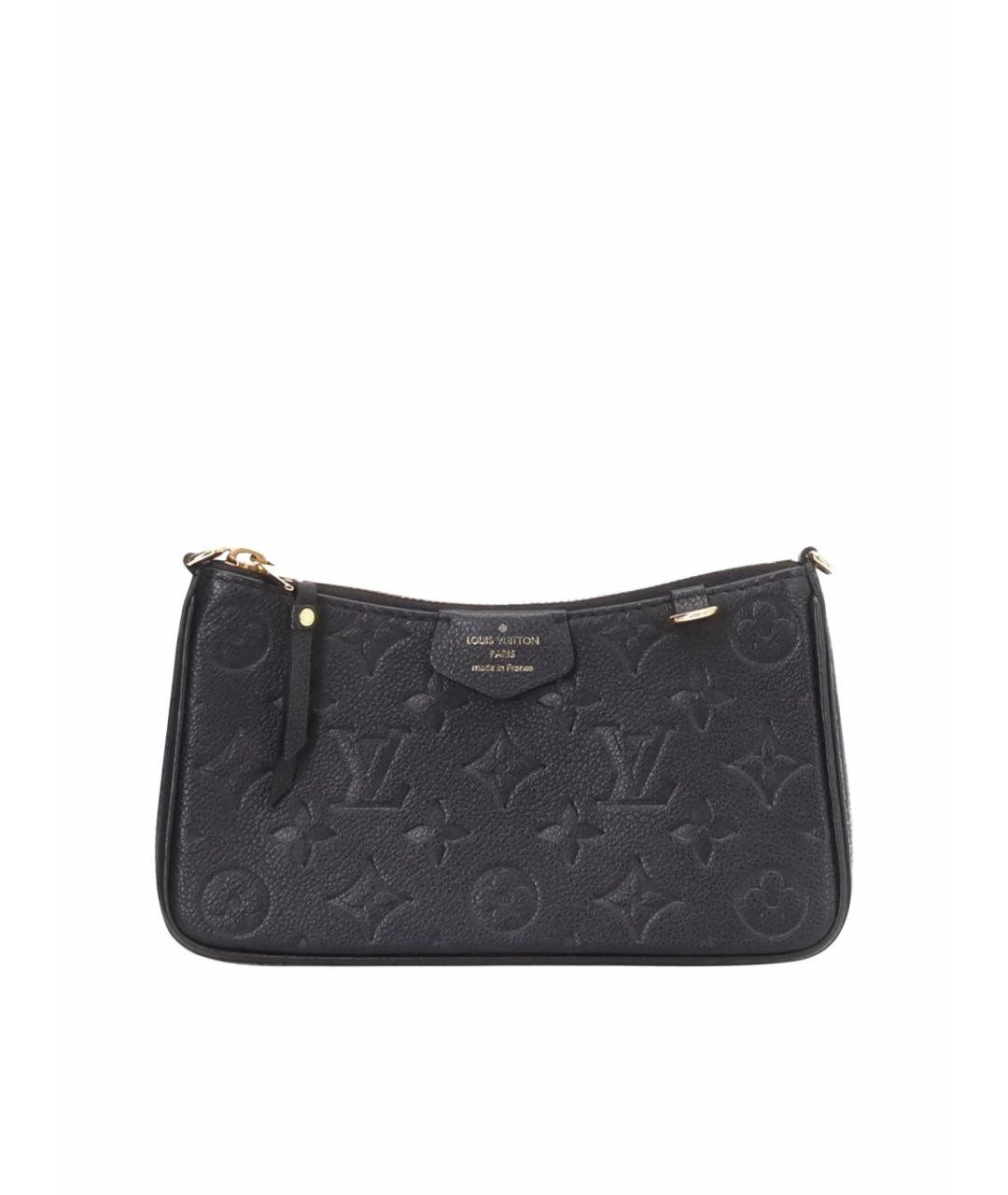 LOUIS VUITTON Черная кожаная сумка через плечо, фото 1