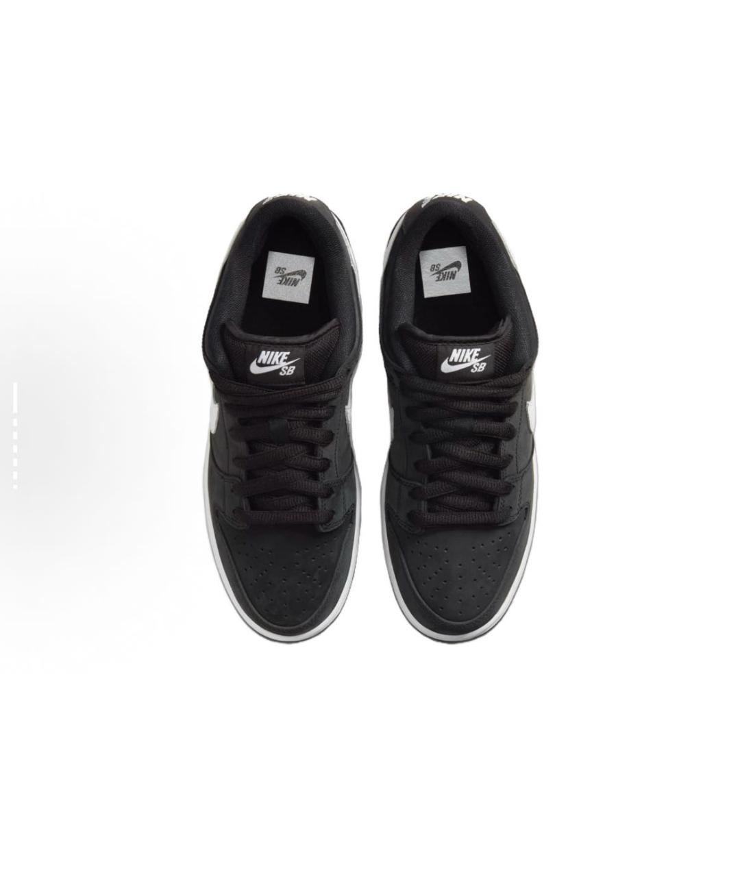 NIKE Черные замшевые низкие кроссовки / кеды, фото 3