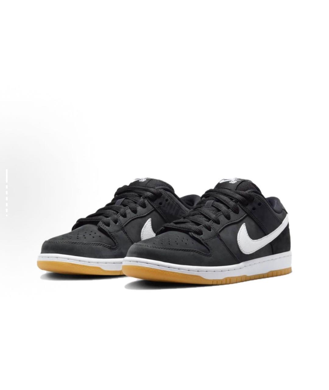 NIKE Черные замшевые низкие кроссовки / кеды, фото 2