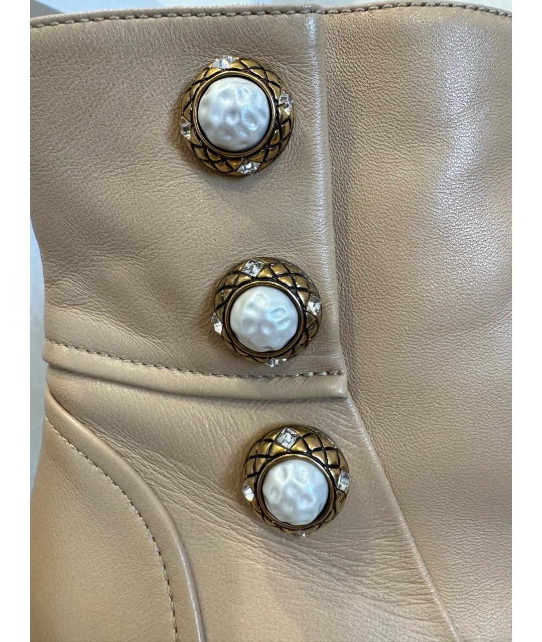 CHANEL Черные кожаные ботинки, фото 8