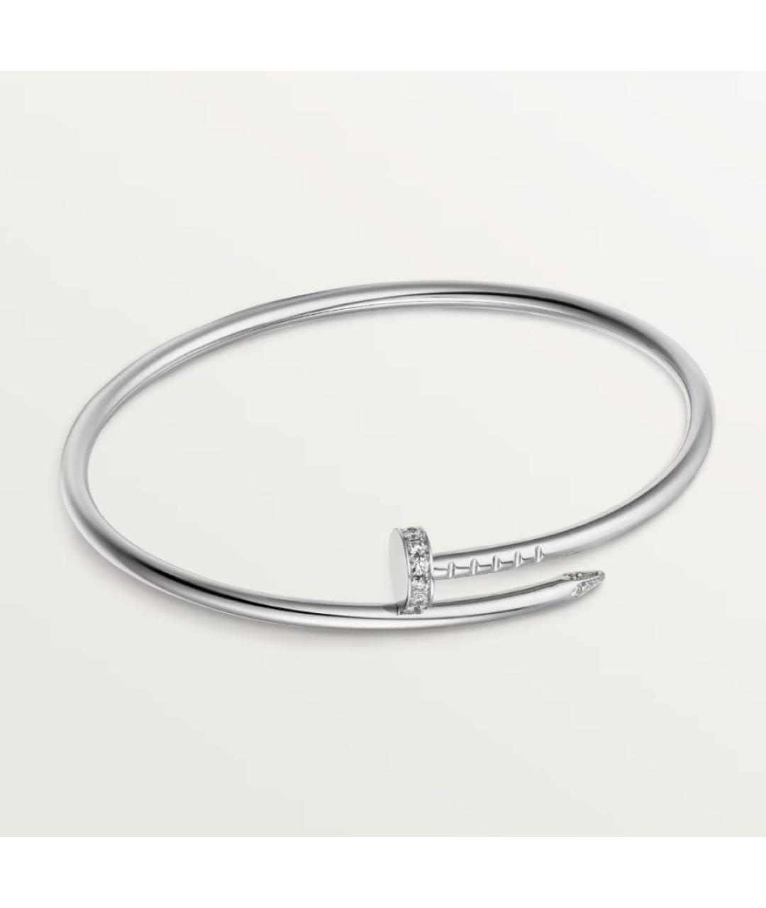 CARTIER Белый браслет из белого золота, фото 9