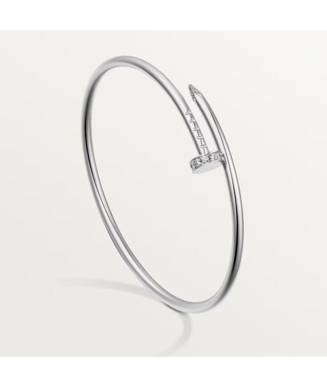 CARTIER Белый браслет из белого золота, фото 2
