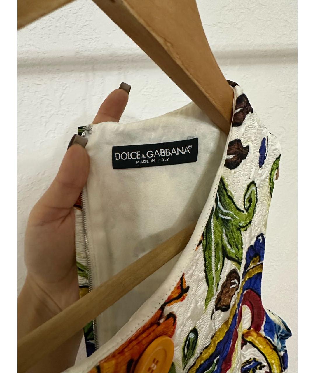 DOLCE&GABBANA Мульти вискозный сарафан, фото 3