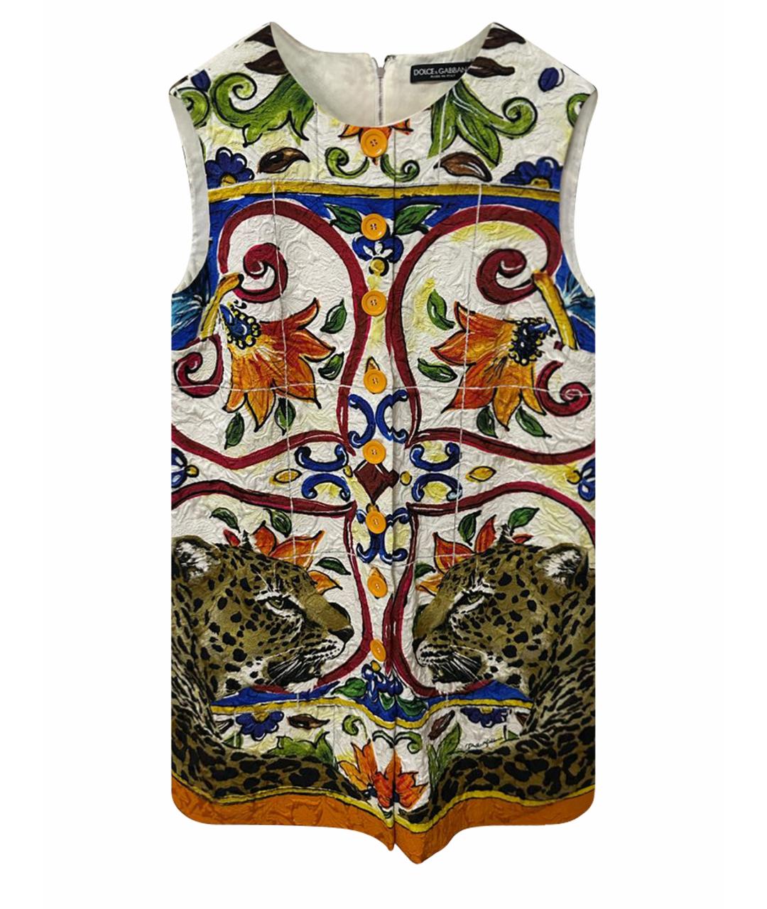 DOLCE&GABBANA Мульти вискозный сарафан, фото 1