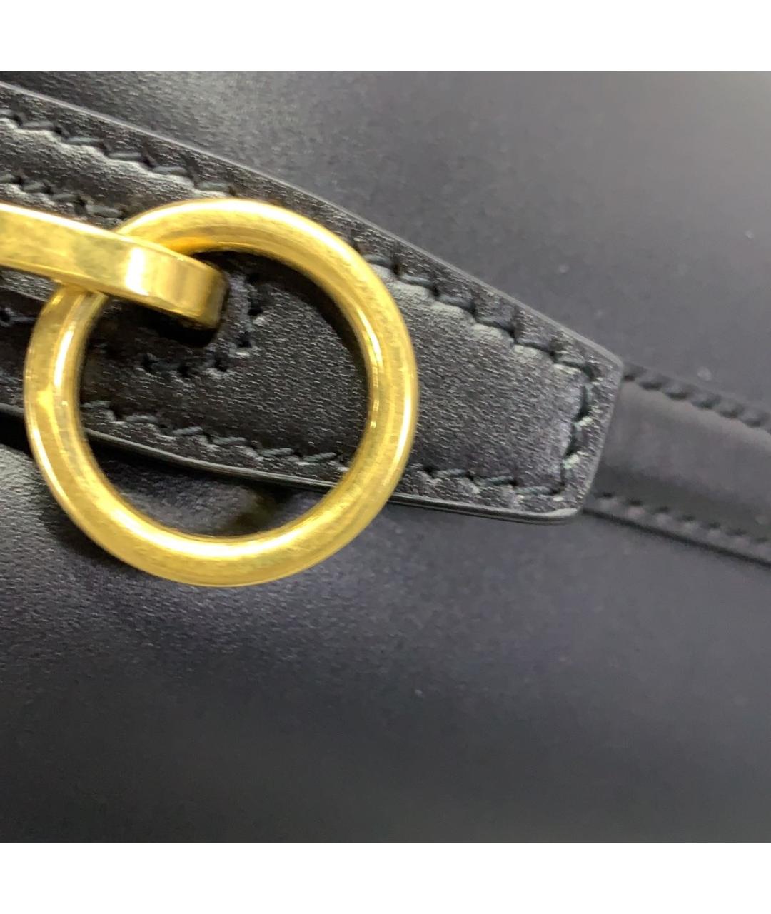 SAINT LAURENT Черная кожаная сумка тоут, фото 6