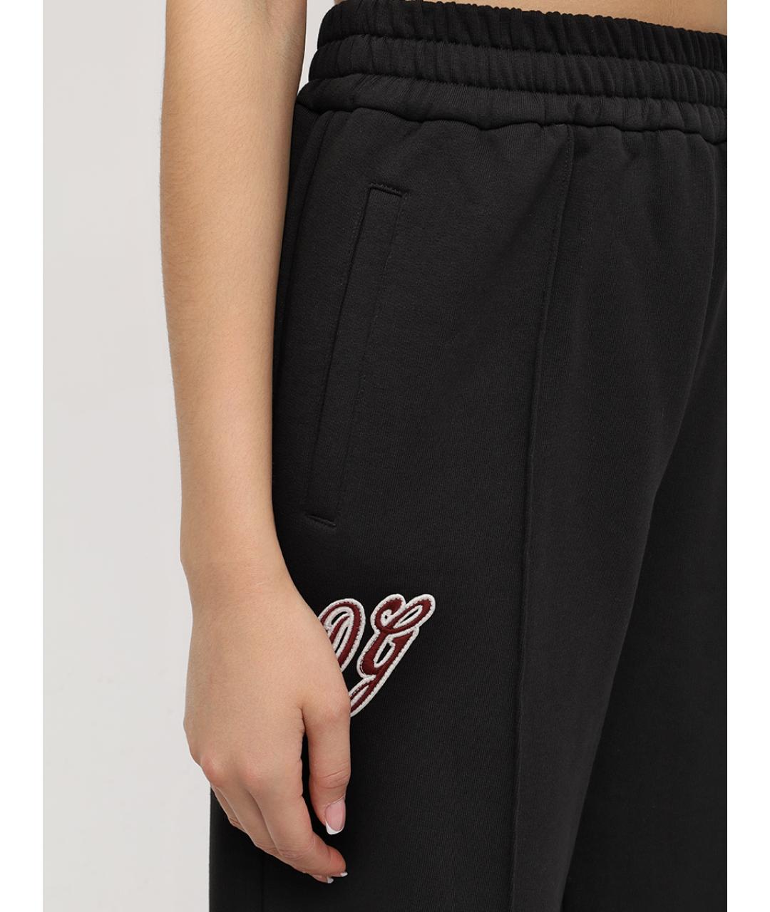 DOLCE&GABBANA Черные брюки широкие, фото 3