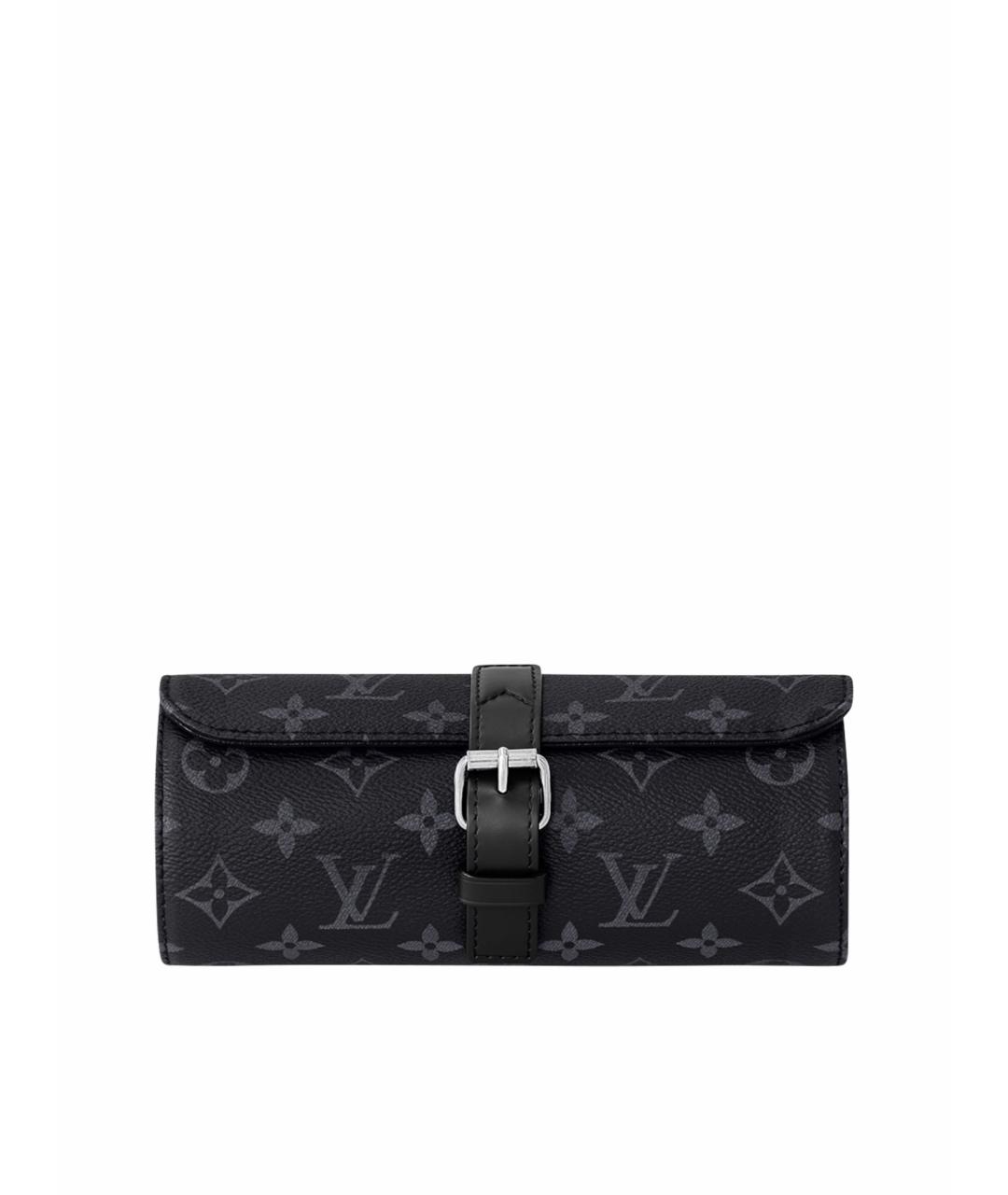 LOUIS VUITTON Антрацитовый кошелек из искусственной кожи, фото 1