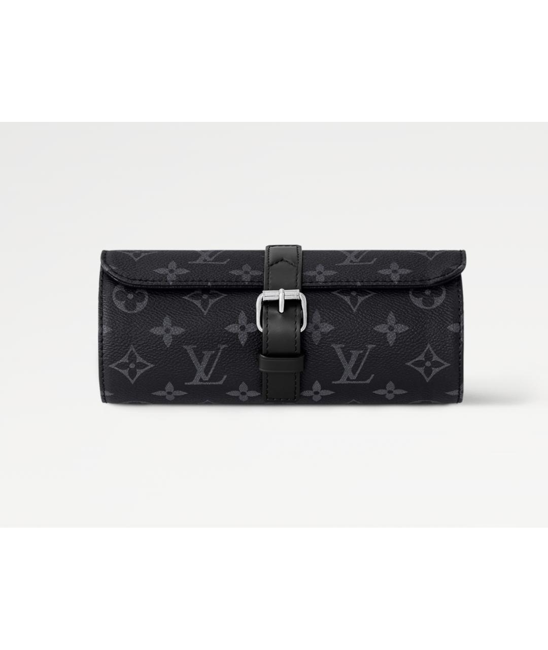 LOUIS VUITTON Антрацитовый кошелек из искусственной кожи, фото 6