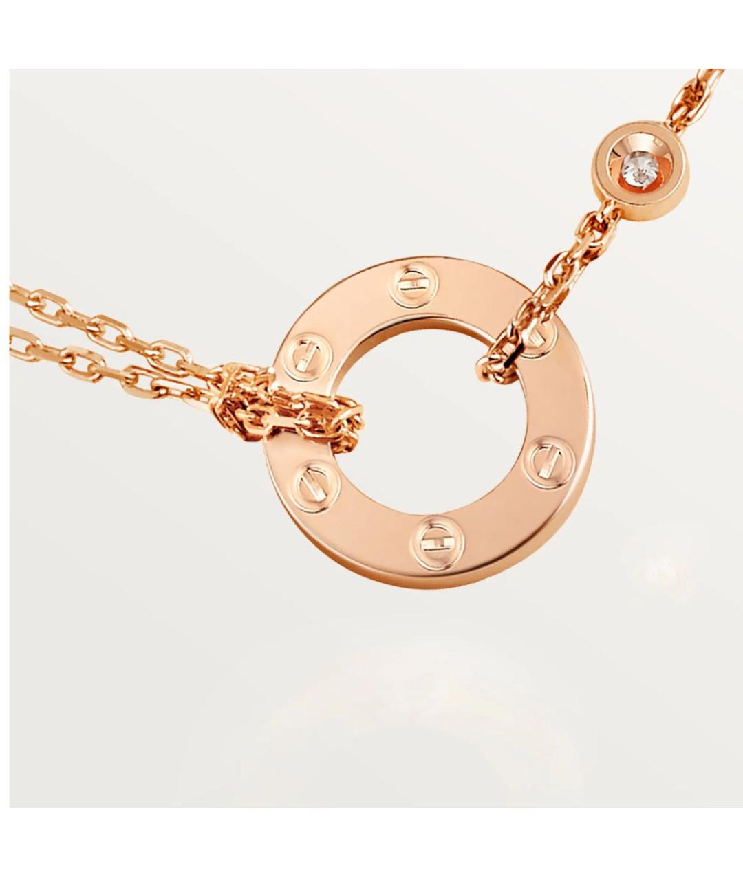CARTIER Розовая цепочка из розового золота, фото 3