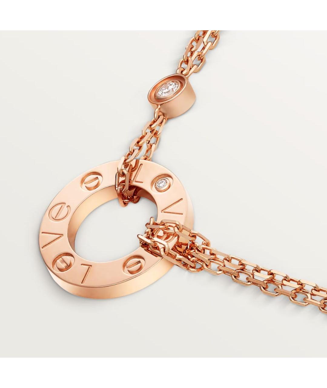 CARTIER Розовая цепочка из розового золота, фото 5