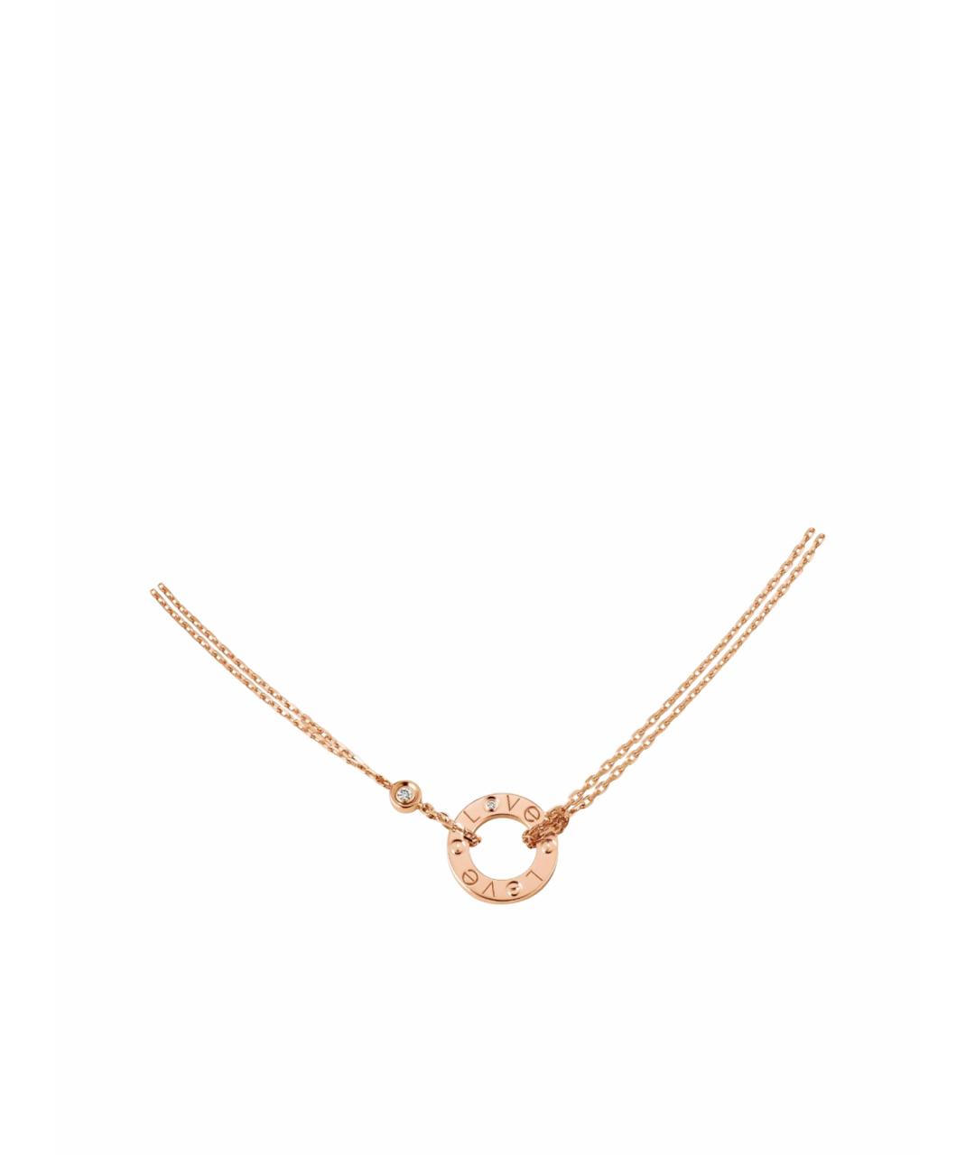 CARTIER Розовая цепочка из розового золота, фото 1