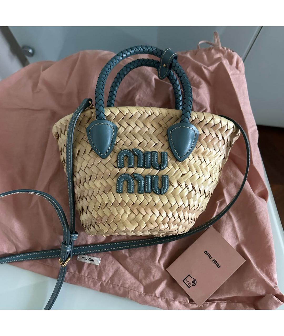MIU MIU Бежевая сумка через плечо, фото 2