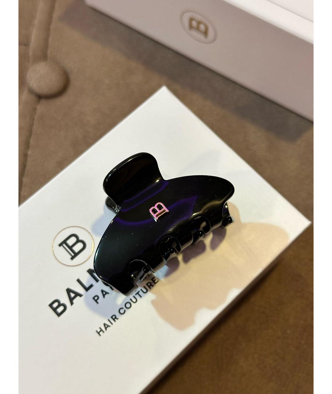 BALMAIN Черная заколка, фото 5