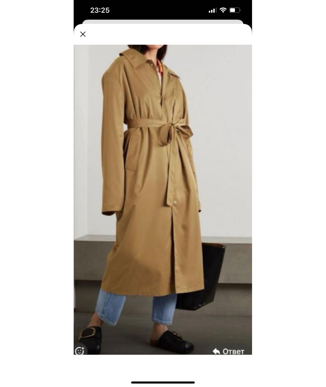 THE FRANKIE SHOP Бежевый тренч/плащ, фото 6