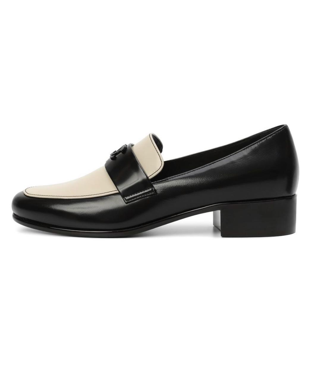 CHANEL Черные кожаные лоферы, фото 8
